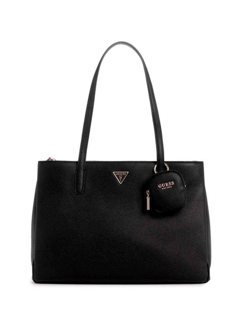 Buy GUESS Solid PU Shopper Shoulder Bag with Tasselled Handbags for Women 29912680 Myntra