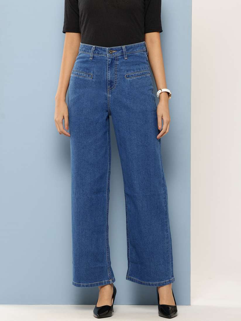 High waisted jeans myntra online