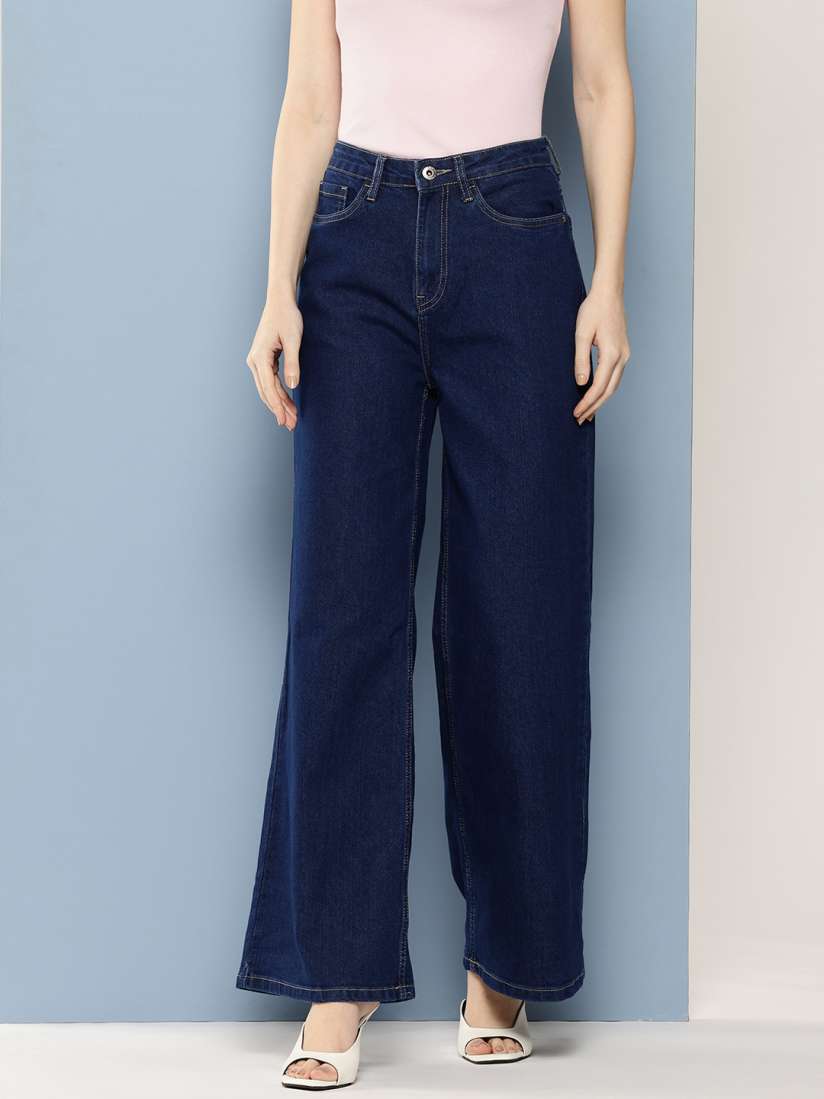 High waist jeans on myntra 2025