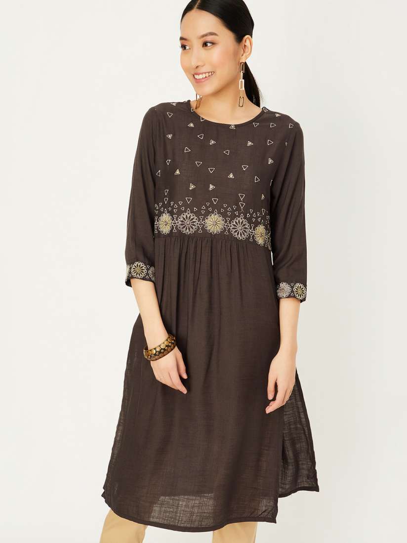 Buy max Women Embellished Thread Work Anarkali Kurta Kurtas for Women 29929218 Myntra