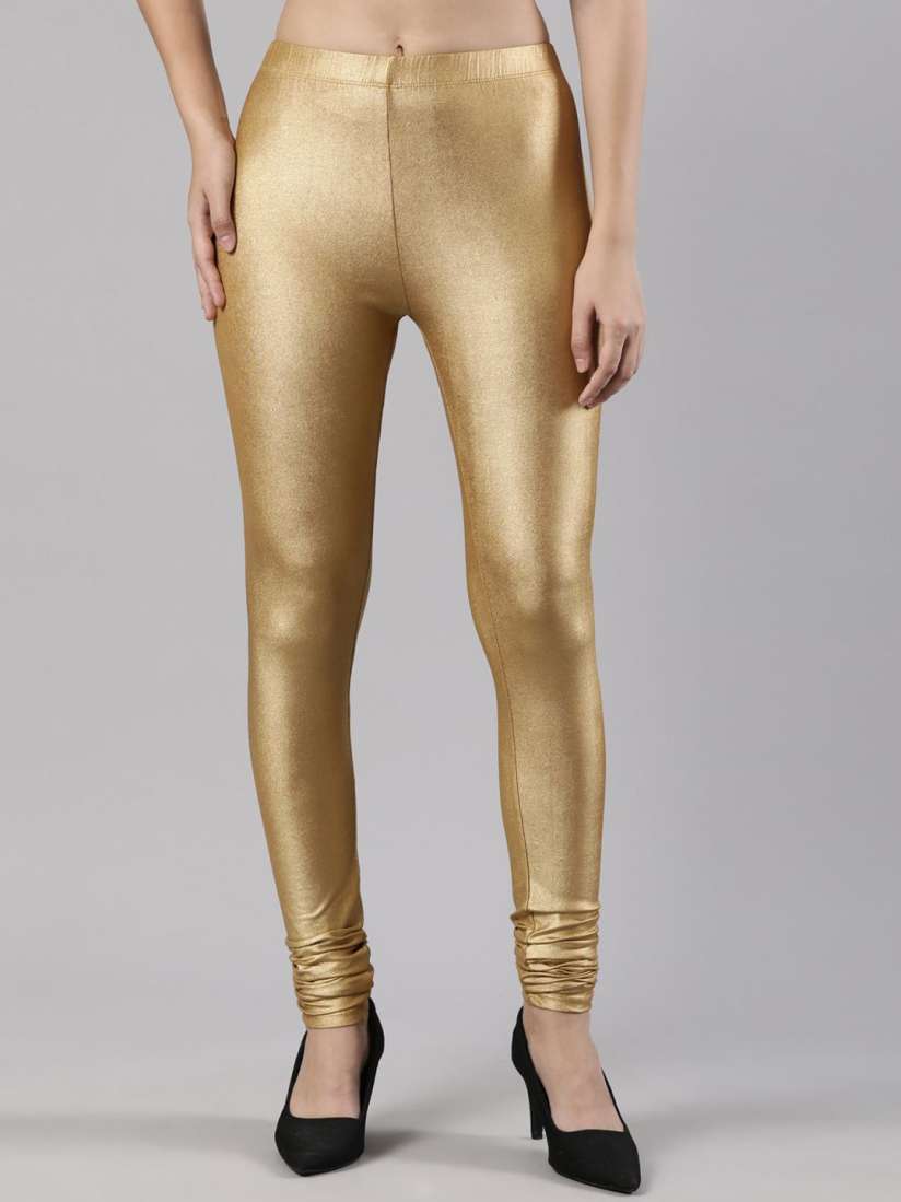 Buy Femmora Shimmer Churidar Length Leggings Leggings for Women 29931540 Myntra