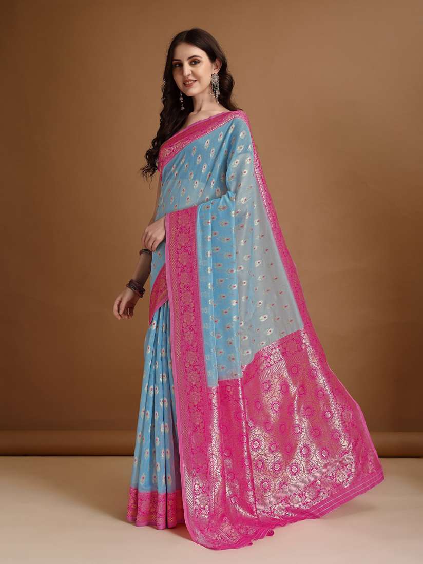 Myntra jamdani saree sale
