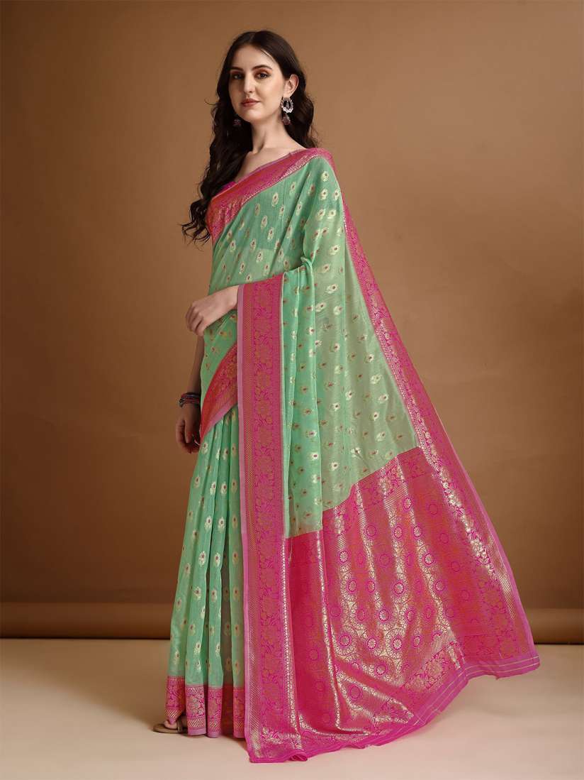 Buy MAGMINA Woven Design Embroidered Jamdani Saree Sarees for Women 29934018 Myntra