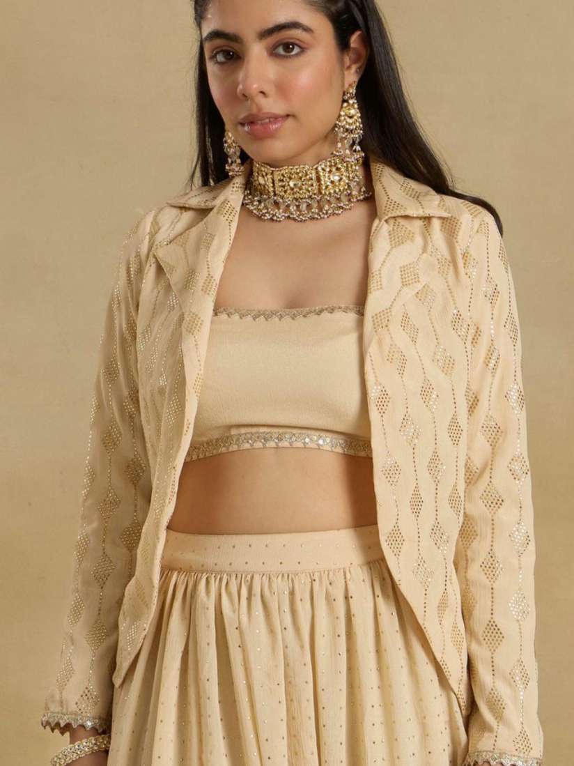 Buy Alaya By Stage3 Embellished Sequinned Ready to Wear Lehenga Choli With Jacket Lehenga Choli for Women 29937013 Myntra
