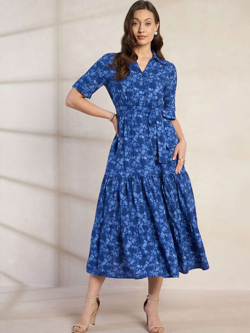 Buy Femella Women Abstract Print A Line Dress Dresses for Women 29937199 Myntra