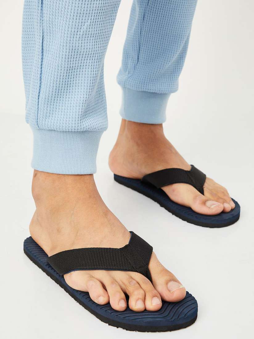 Buy max Men Striped Room Slippers Flip Flops for Men 29937406 Myntra