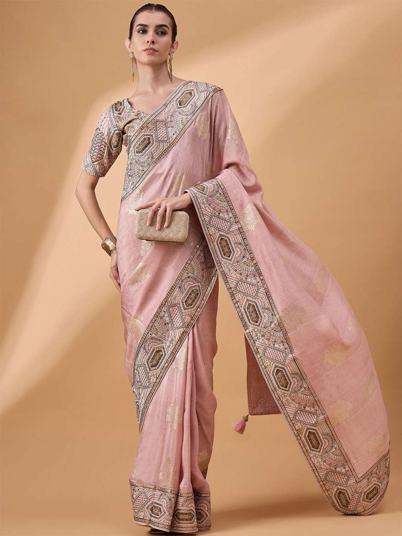 Buy all about you Woven Design Embroidered Saree Sarees for Women 29937878 Myntra