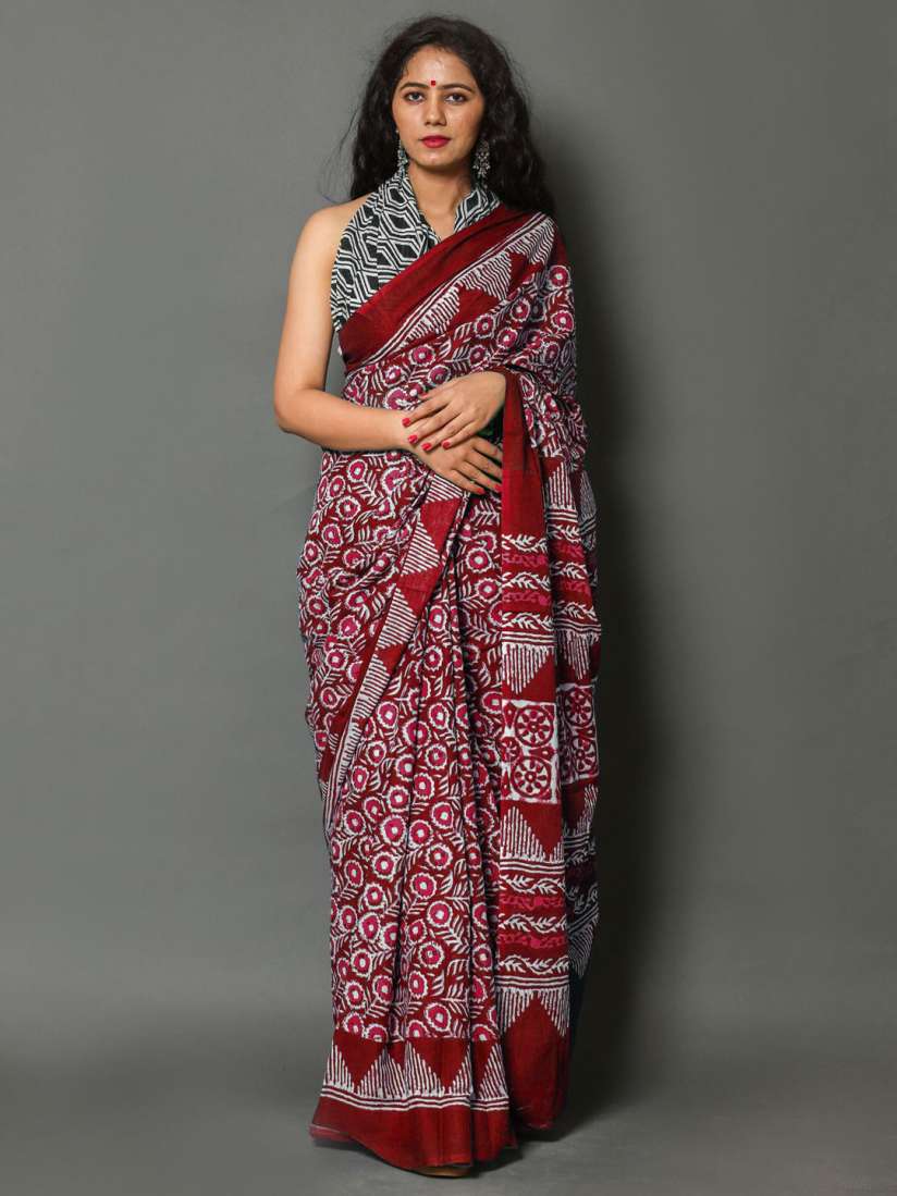 Myntra cotton sarees clearance