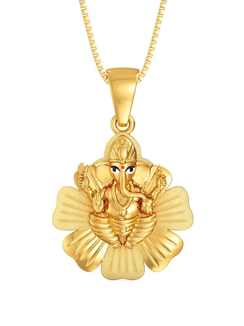 Gold online Ganesh Pendant Tanishq Online Store