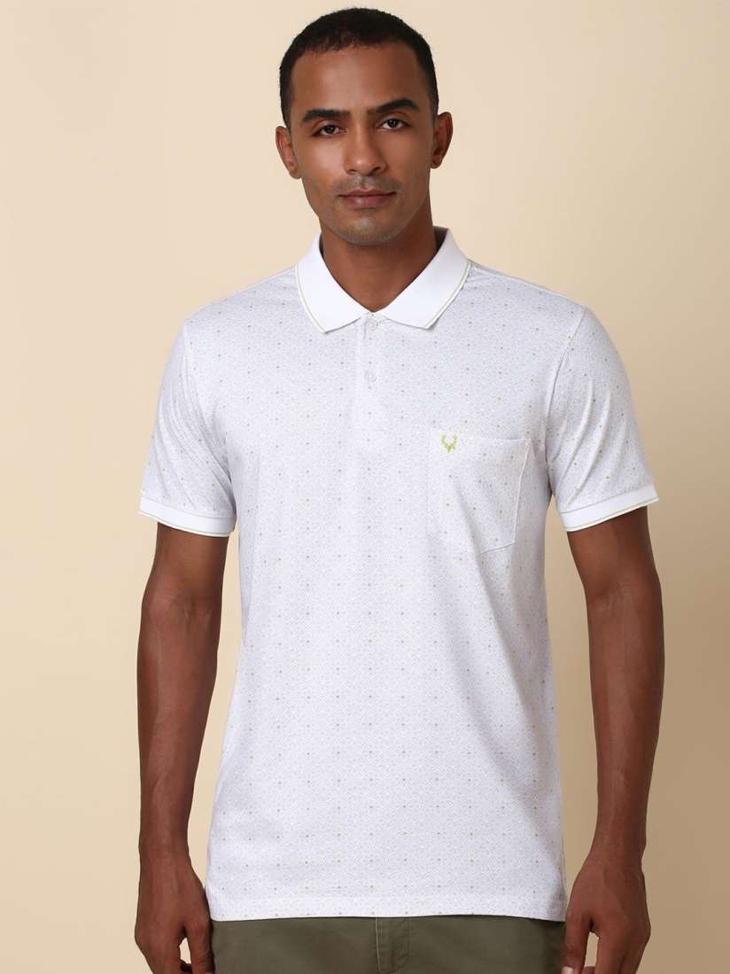 Buy Allen Solly Men Printed Polo Collar Pocket T shirt Tshirts for Men 29946116 Myntra