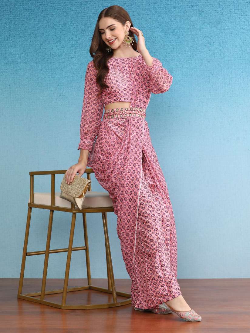 Palazzo saree myntra online