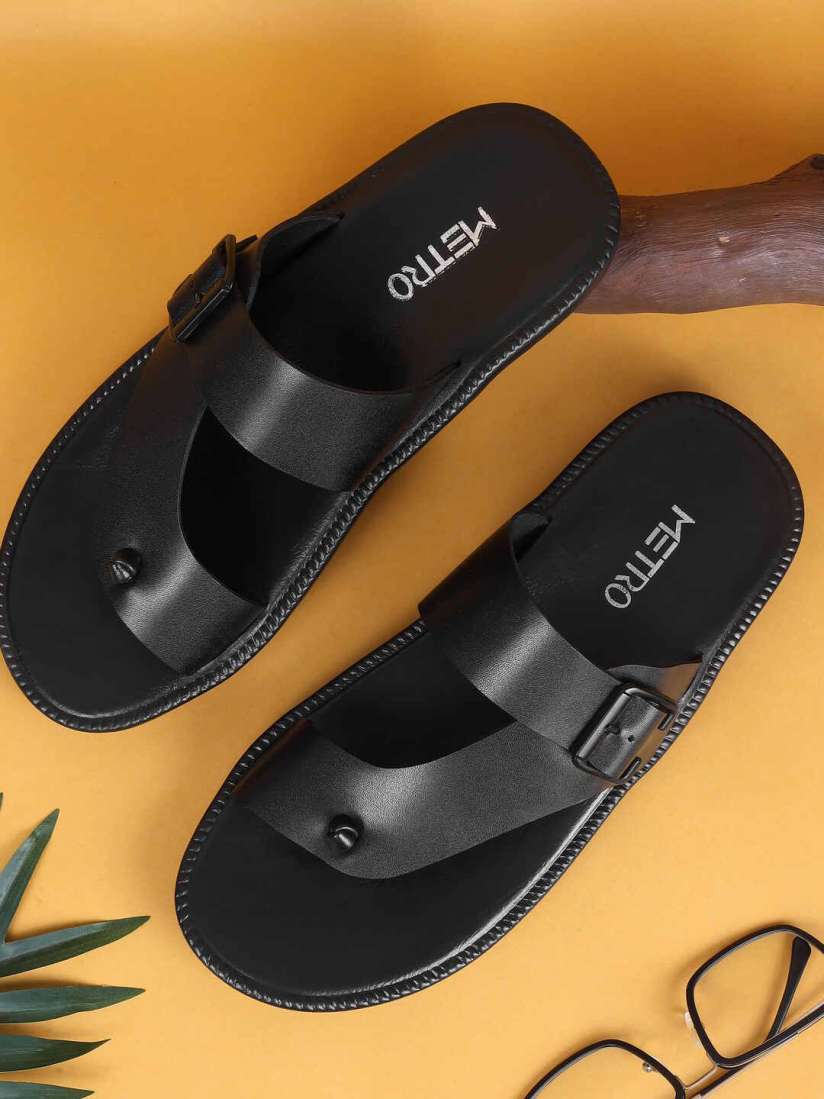 Buy Metro Men Leather Comfort Sandals Sandals for Men 29956766 Myntra
