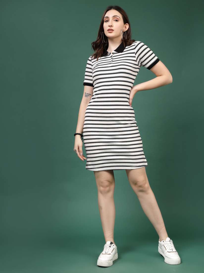 T shirt dress myntra 2025
