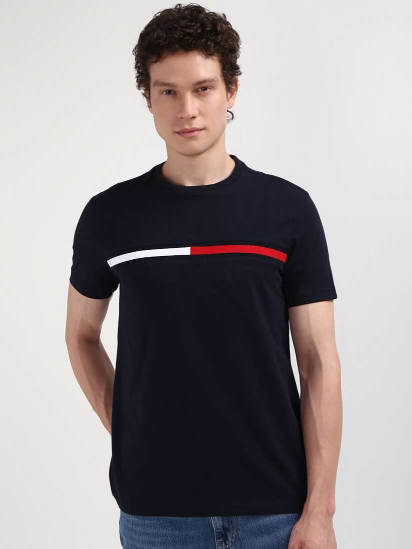 Buy Tommy Hilfiger Men Solid Round Neck T shirt Tshirts for Men 29962999 Myntra
