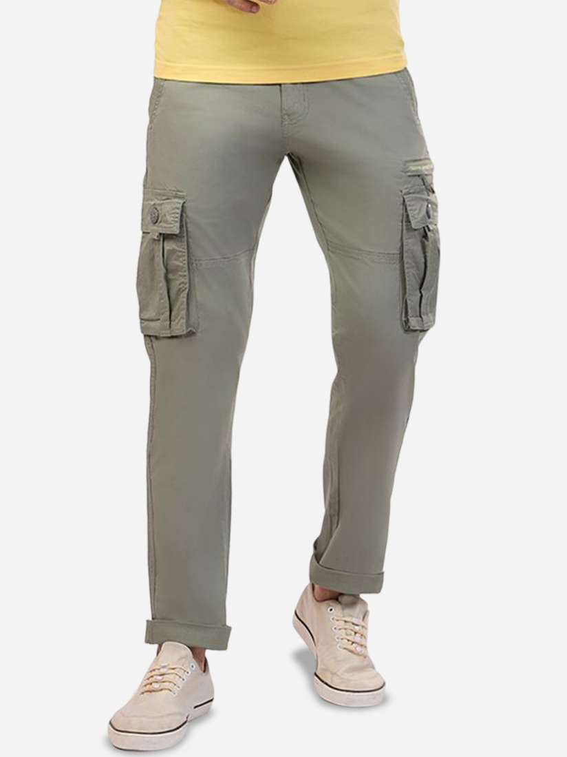 Buy beevee Men Mid Rise Cotton Cargo Pants Track Pants for Men 29969470 Myntra