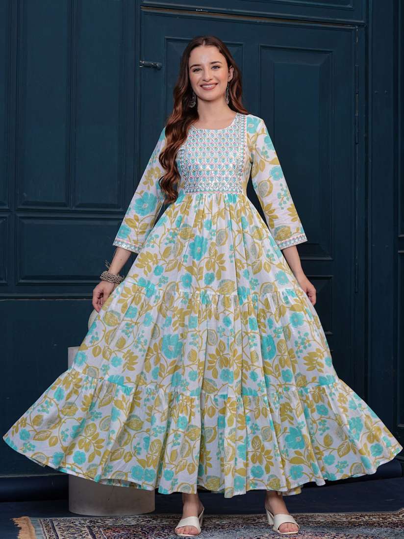 Myntra anarkali cotton clearance