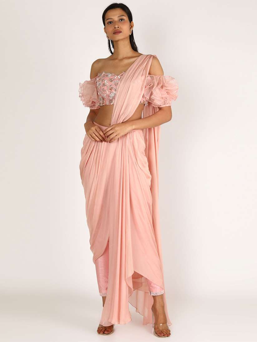 Buy Masumi Mewawalla Pure Silk Pant Saree Sarees for Women 29975242 Myntra