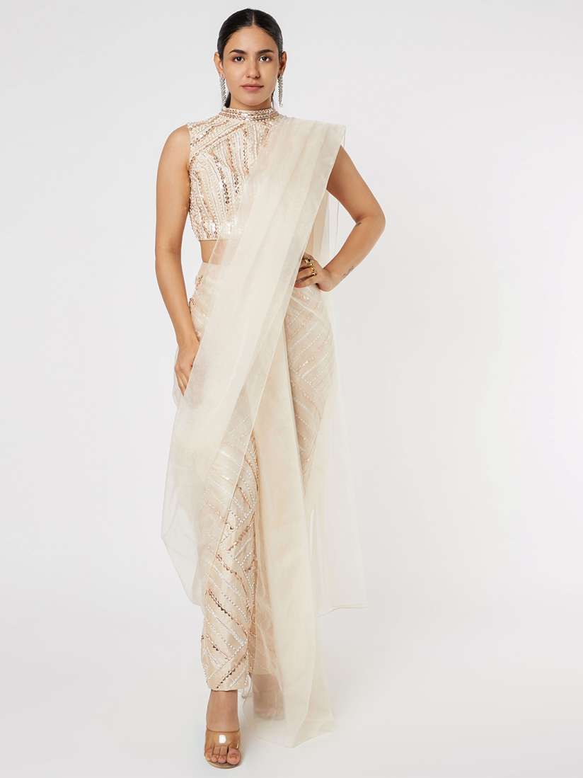 Pant saree myntra outlet
