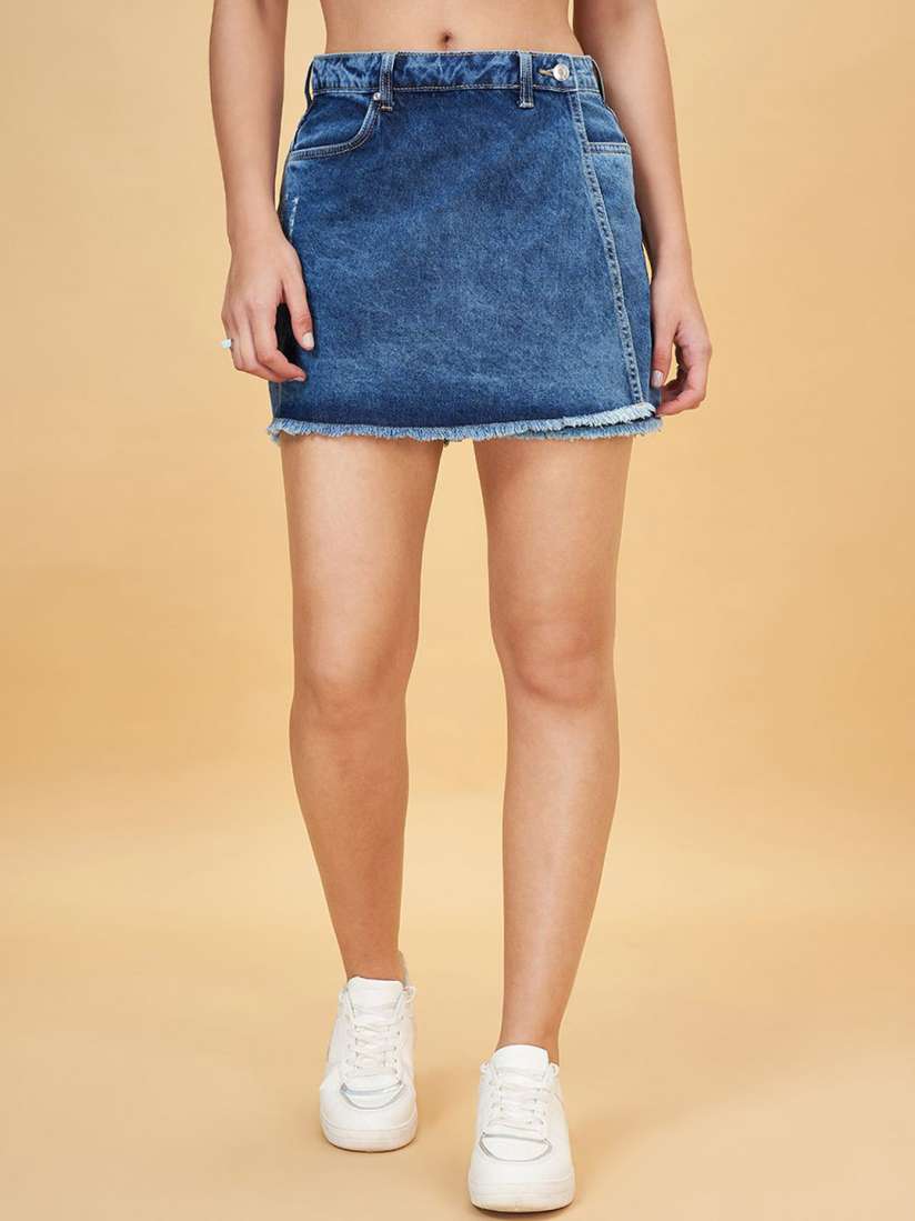Short skirts online myntra on sale