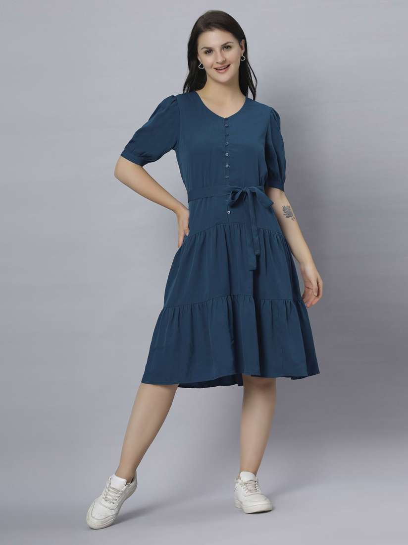 Buy Roadster Round Neck A Line Dresses Dresses for Women 29981748 Myntra
