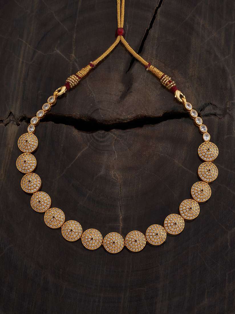 Buy Kushal s Fashion Jewellery Silver Gold Plated Temple Necklace Necklace and Chains for Women 29989103 Myntra