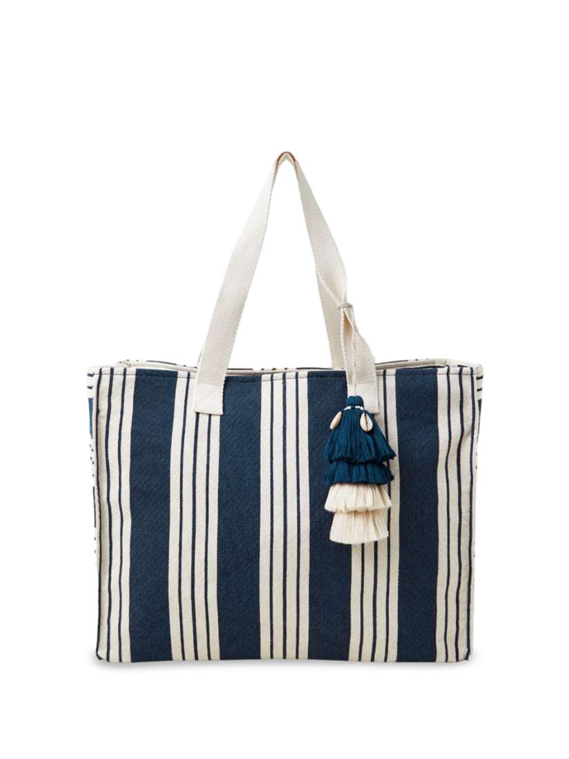 Buy Accessorize Women Striped Bucket Shoulder Bag with Tasselled Handbags for Women 29990369 Myntra