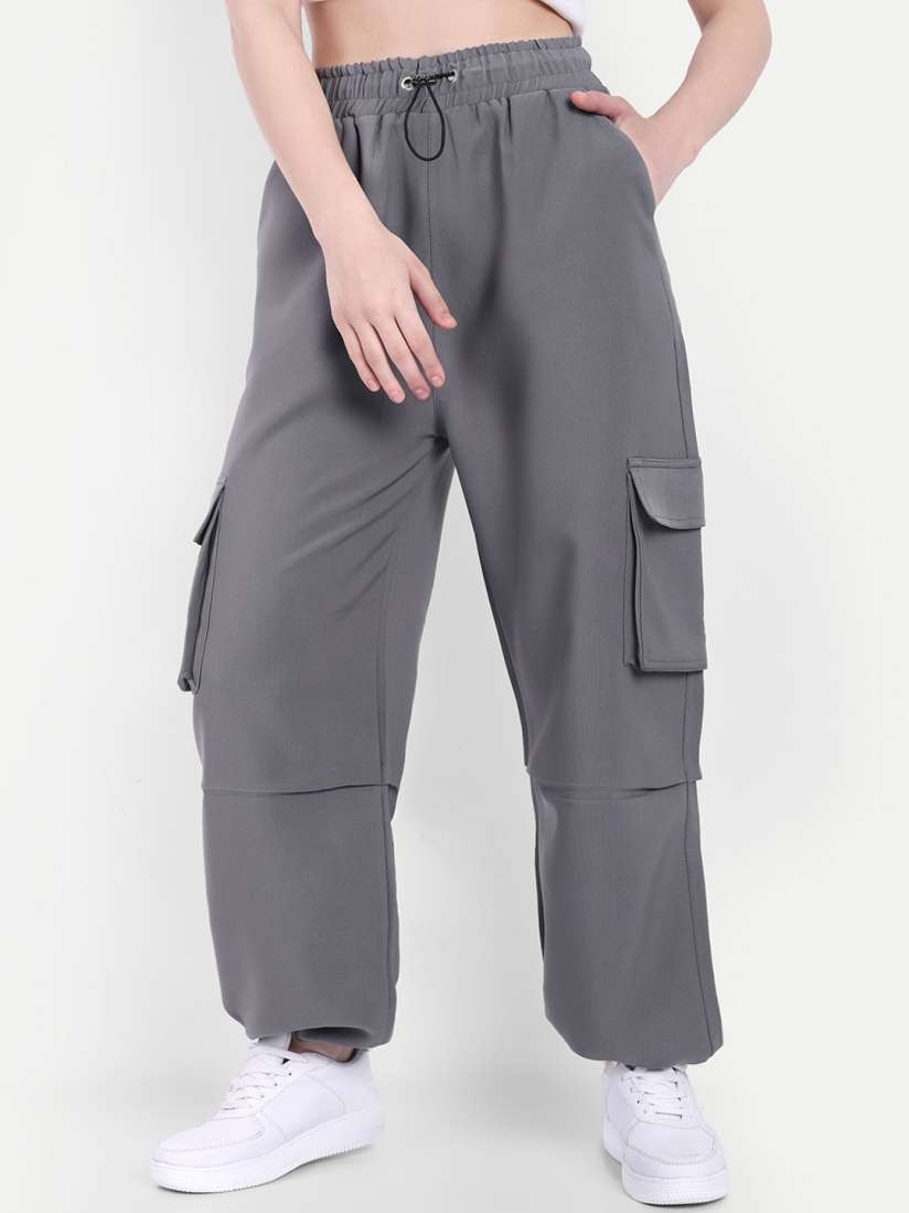 High waisted cargo joggers deals