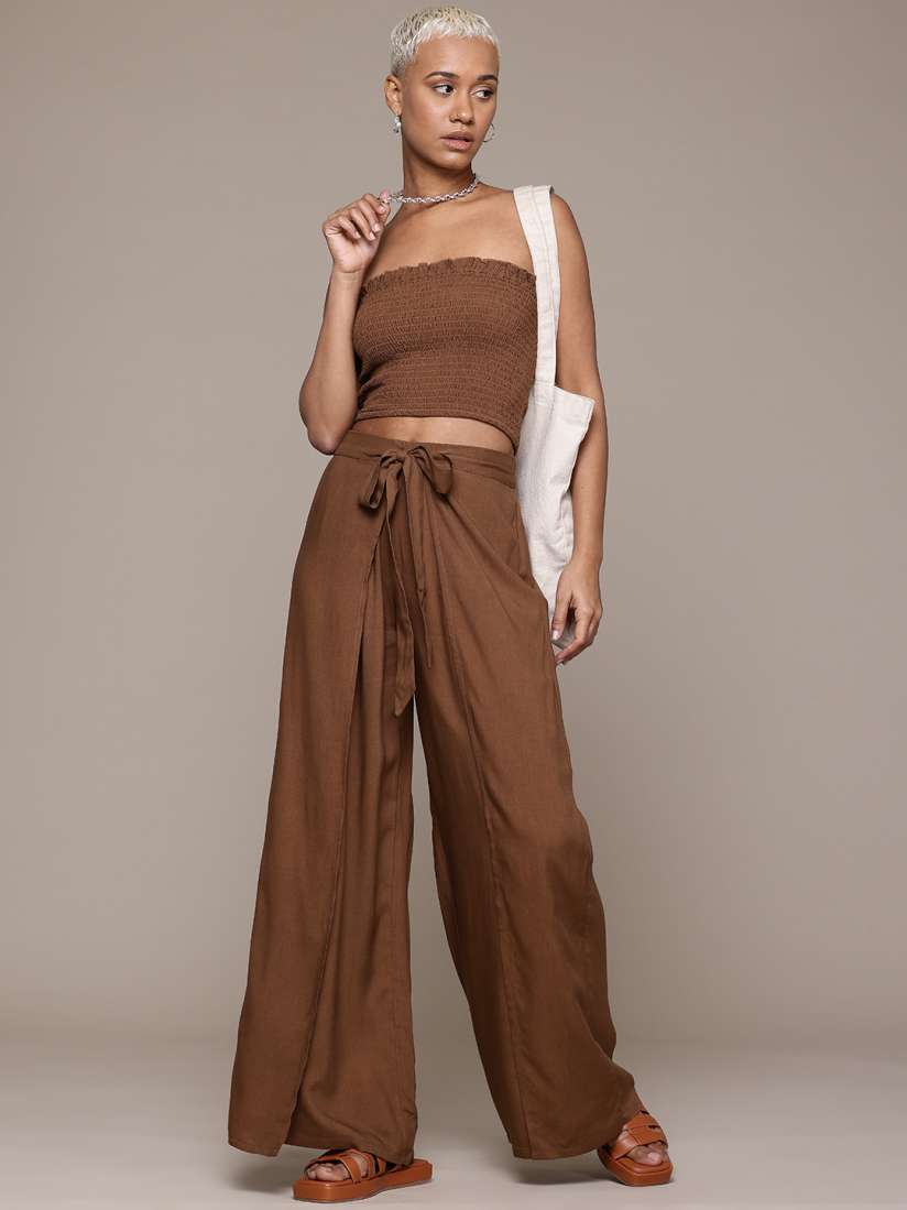 Buy Roadster Crop Top With Palazzos Co Ords for Women 29992235 Myntra