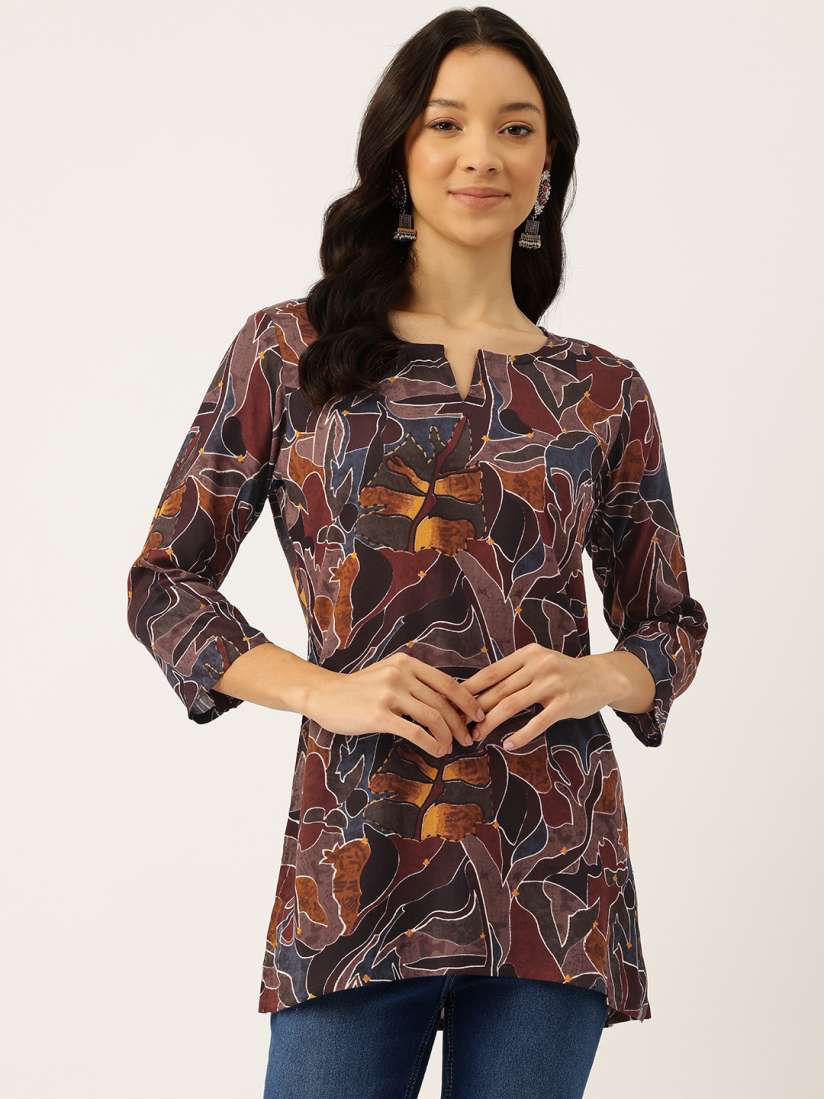 Myntra floral kurtis top