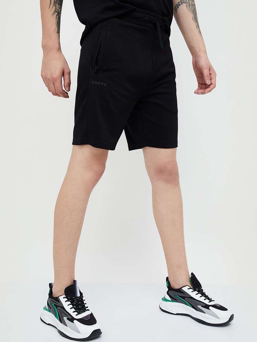 Kappa Gym Shorts Kappa Men Mid-Rise Cotton Sports Shorts