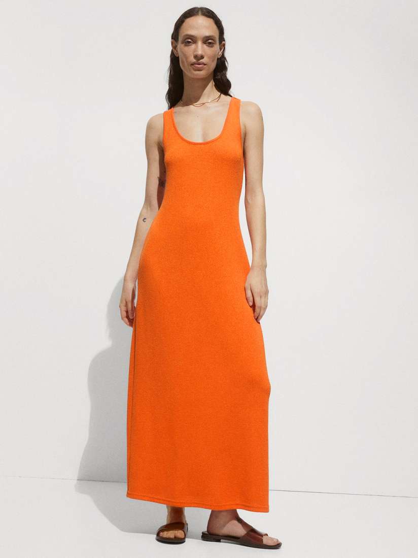 Mango casual dress cheap