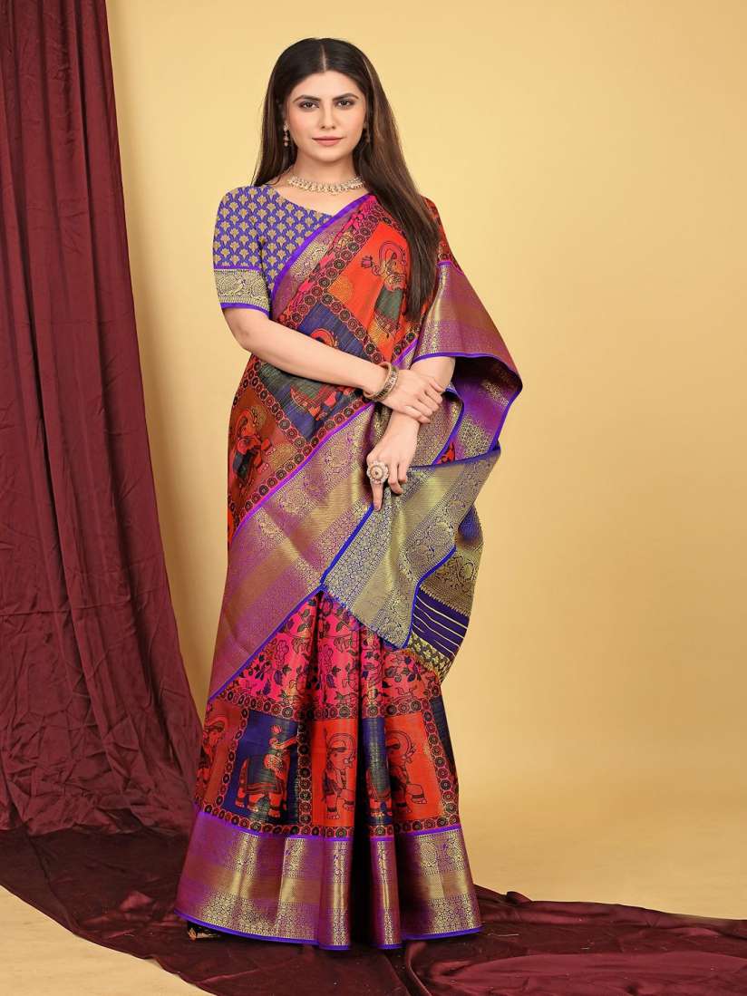 Myntra kanjivaram silk sarees 2025