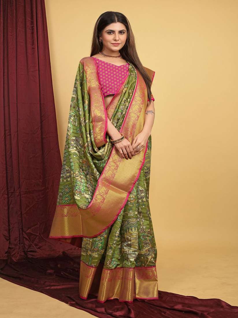 Myntra kanjivaram silk sarees top