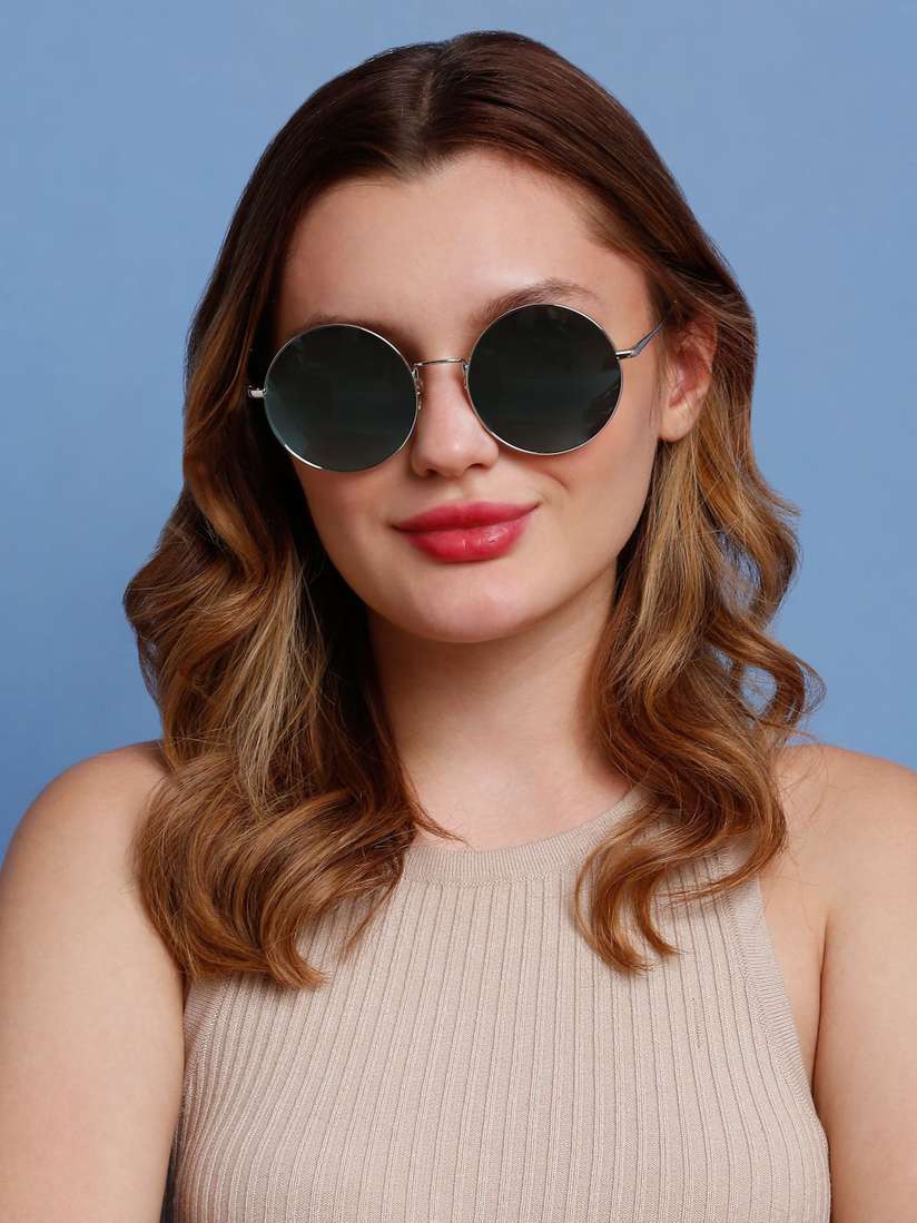 Round Sunglasses for Women with UV Protected Lenses 61wjAjry8LL._AC_UY1000_.jpg main image 2