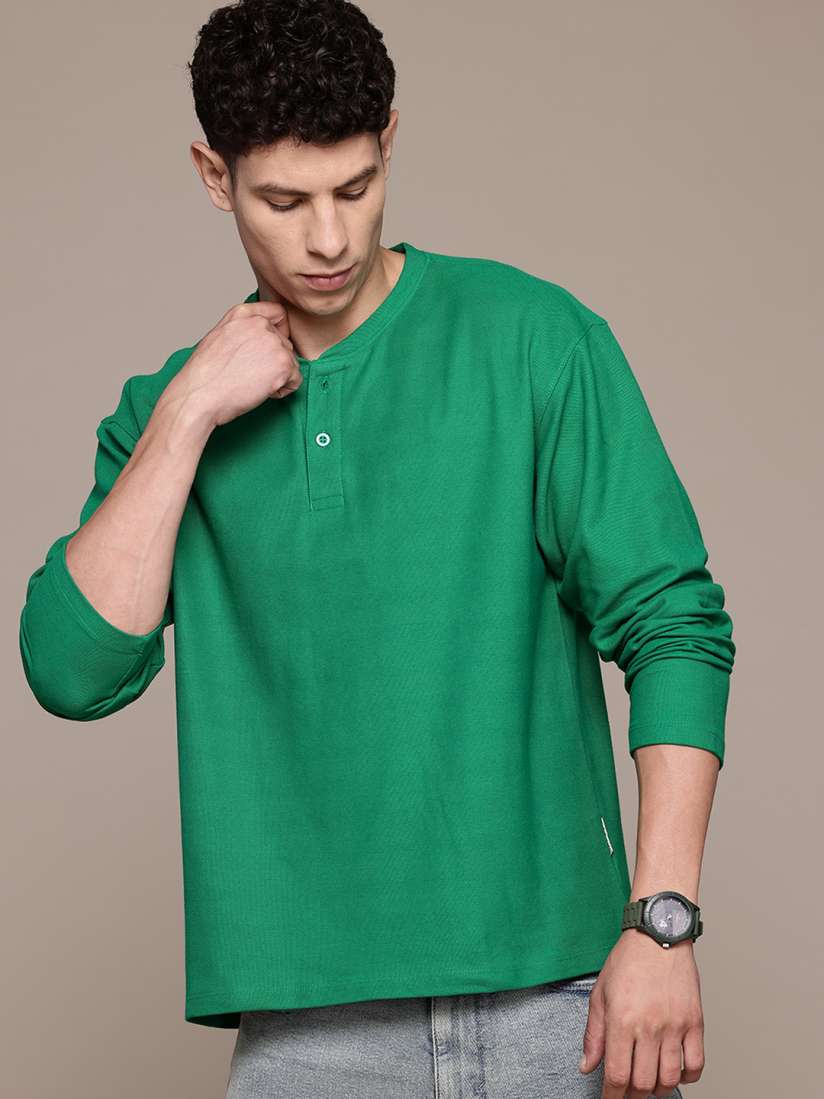 Buy The Roadster Lifestyle Co. Henley Neck Sweatshirt Sweatshirts for Men 30005606 Myntra
