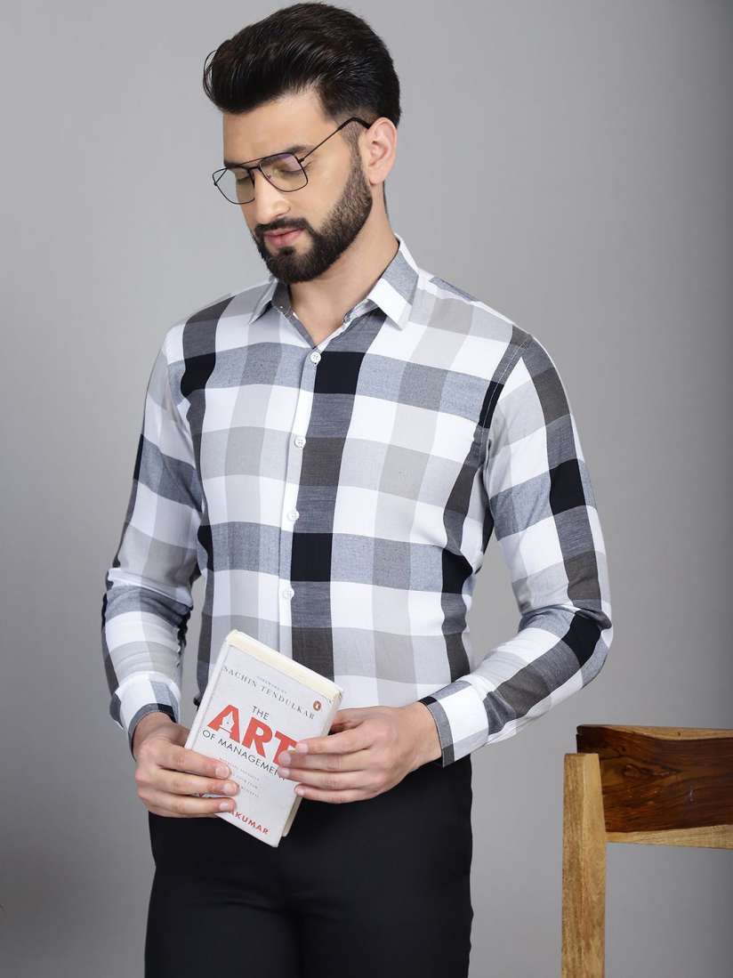 Buy Indian Needle Men Classic Buffalo Checked Formal Shirt Shirts for Men 30006506 Myntra