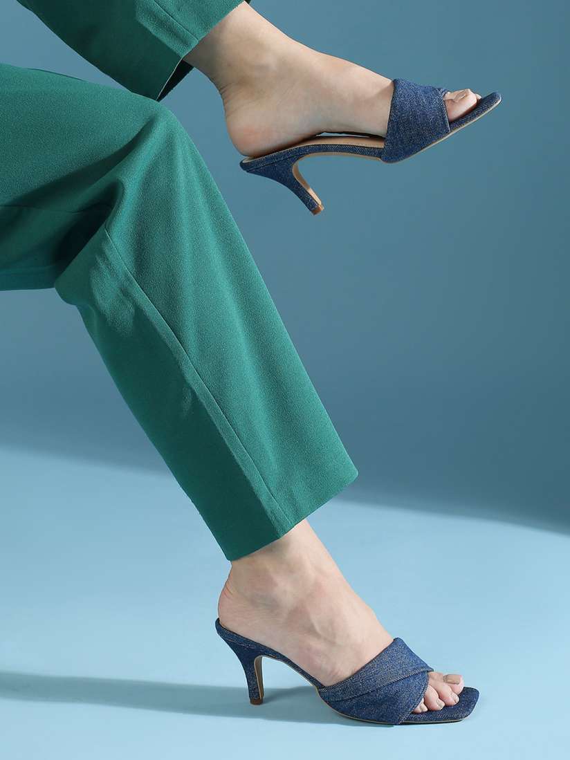 Buy Inc 5 Open Toe Kitten Heels with Laser Cuts Heels for Women 30015415 Myntra