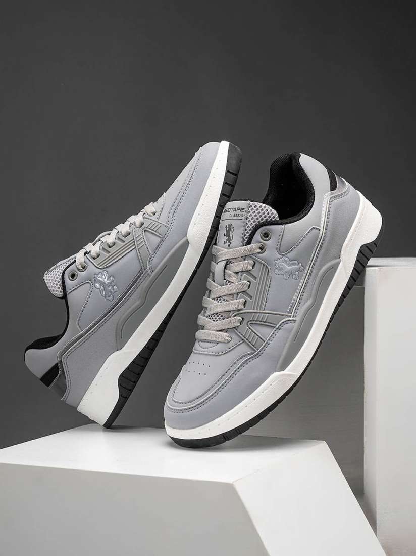 Red tape grey sneakers outlet