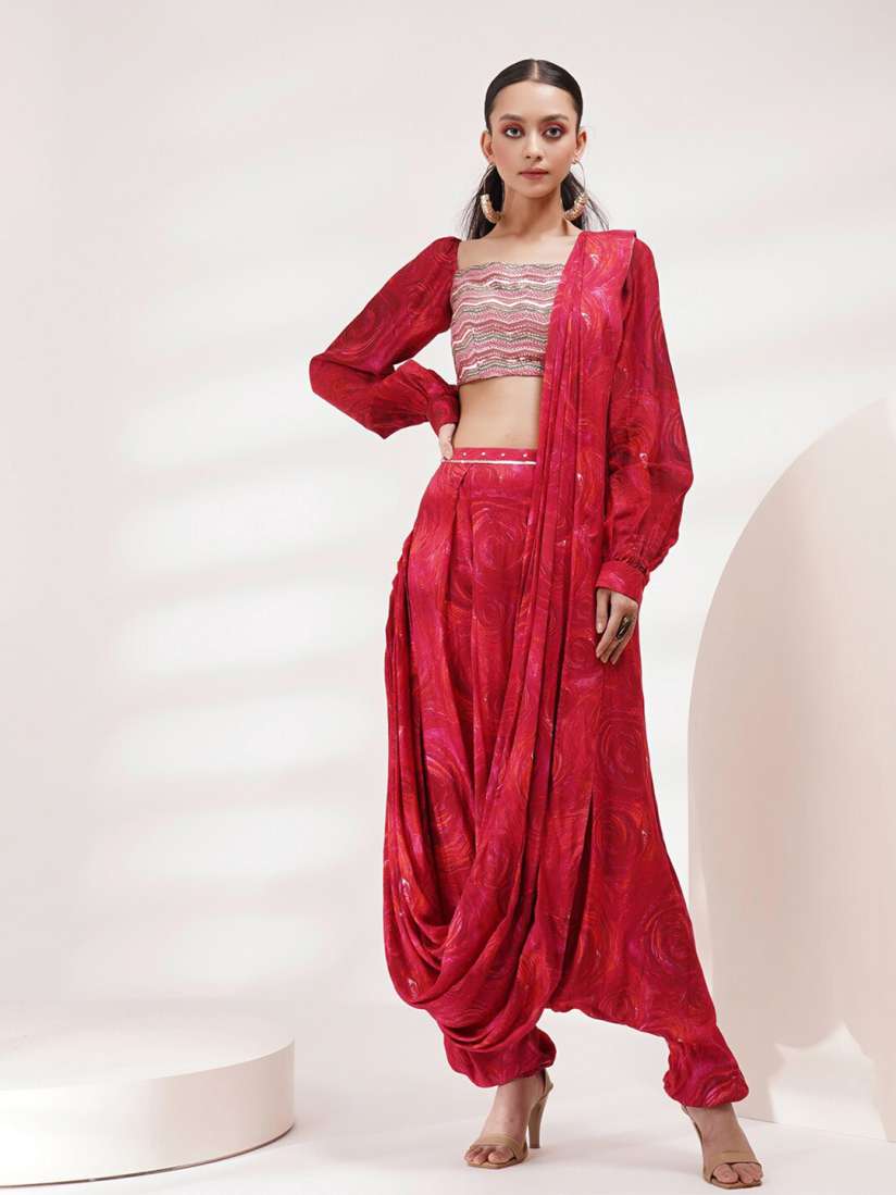 Dhoti saree online myntra outlet