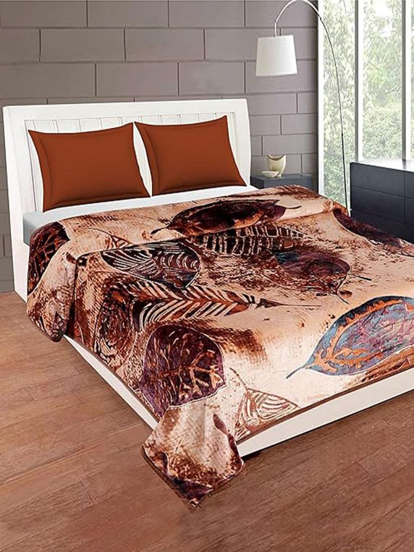 Buy Bezzilish Home Pink Maroon Floral Heavy Winter 350 GSM Double Bed Blanket Blankets Quilts and Dohars for Unisex 30023497 Myntra