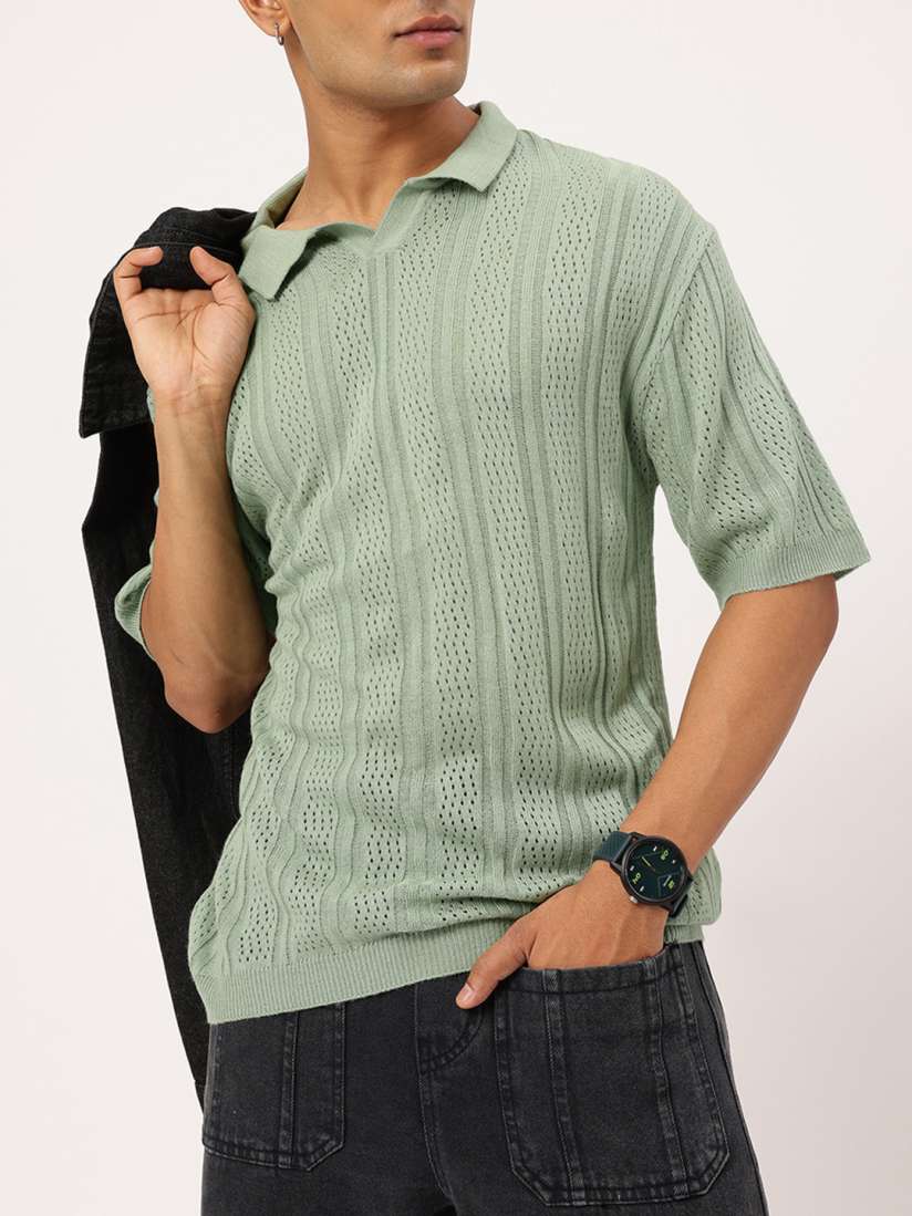 Buy Kook N Keech Supreme Slouch Polo Collar T shirt Tshirts for Men 30027701 Myntra