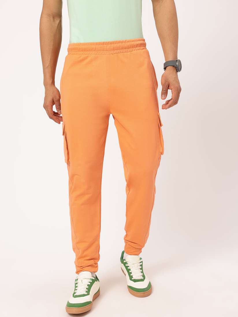 Orange utility joggers 2025