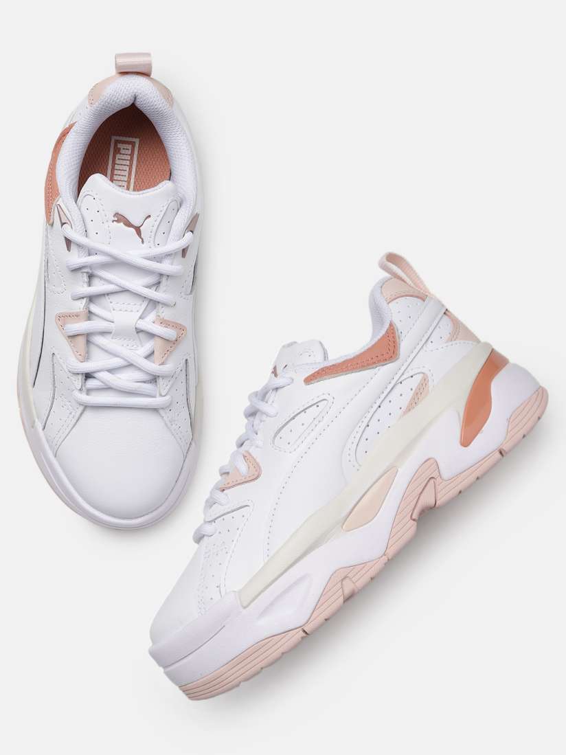 Puma leather sneakers womens clearance