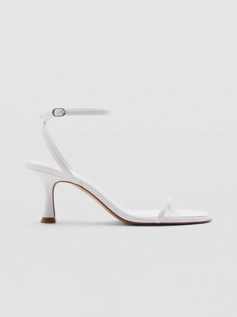 Mango white heels top