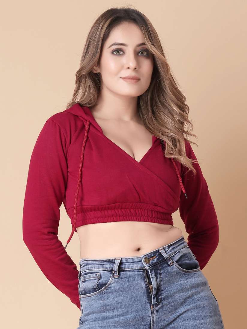 Buy Divra Clothing Women Solid Hooded Sweatshirt Sweatshirts for Women 30038688 Myntra