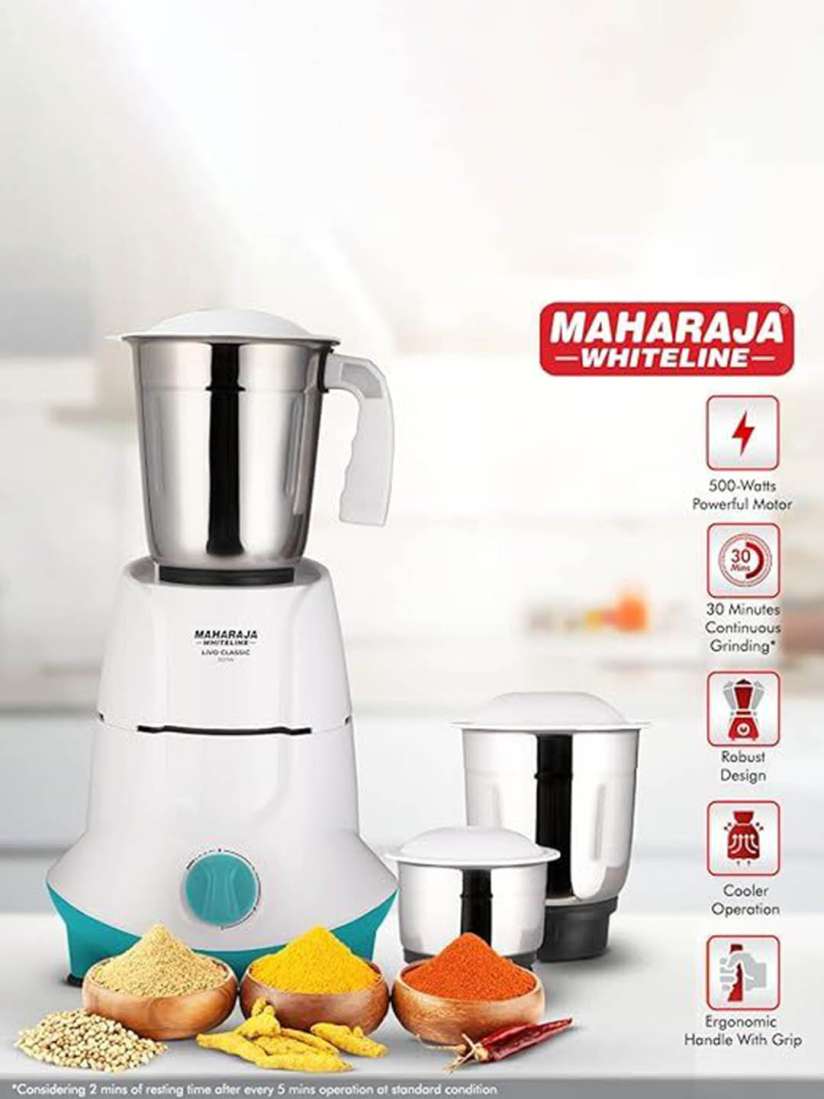 Buy MAHARAJA WHITELINE Livo Classic 4Pcs White 500W Juicer Mixer Grinder Juicer Mixer Grinder for Unisex 30041070 Myntra
