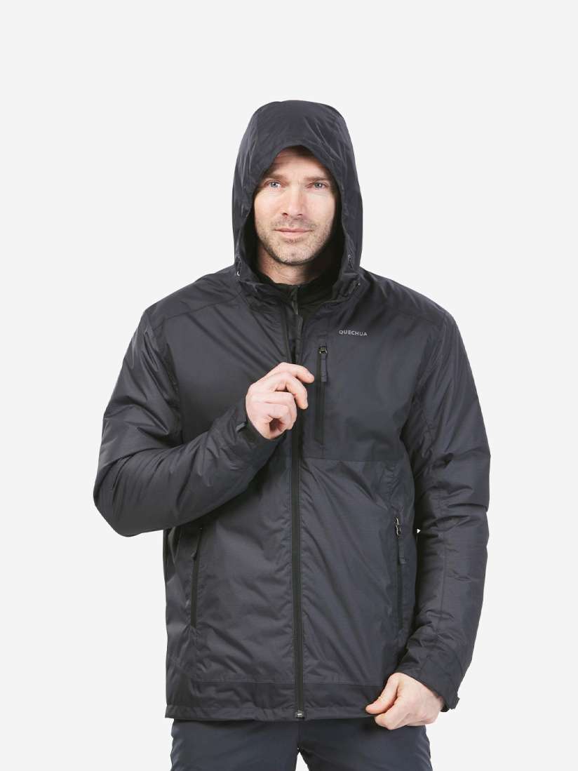 Buy Quechua By Decathlon Men Dual Tone Black Waterproof Warm Snow Hiking Jacket Jackets for Men 30042769 Myntra