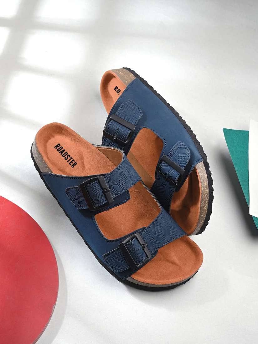 Roadster navy blue sandals hotsell