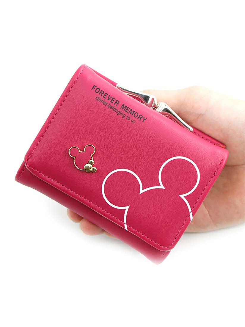 Buy SYGA Women Mickey Mouse Printed Three Fold Wallet Wallets for Women 30048321 Myntra