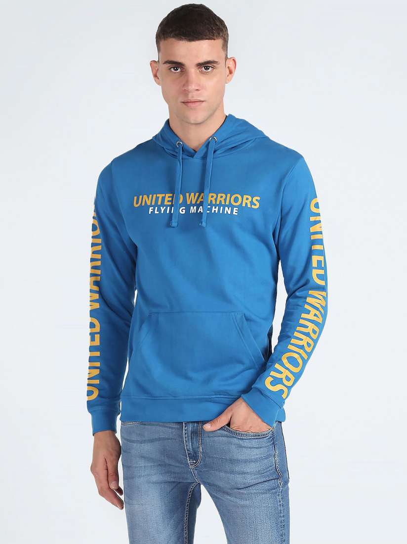 Buy Flying Machine Men Printed Hooded Sweatshirt Sweatshirts for Men 30050127 Myntra